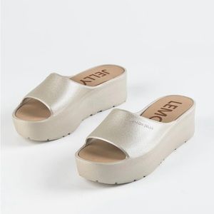 Lemon Jelly Platform Sandal size 39 - Champagne Beige GREAT condition